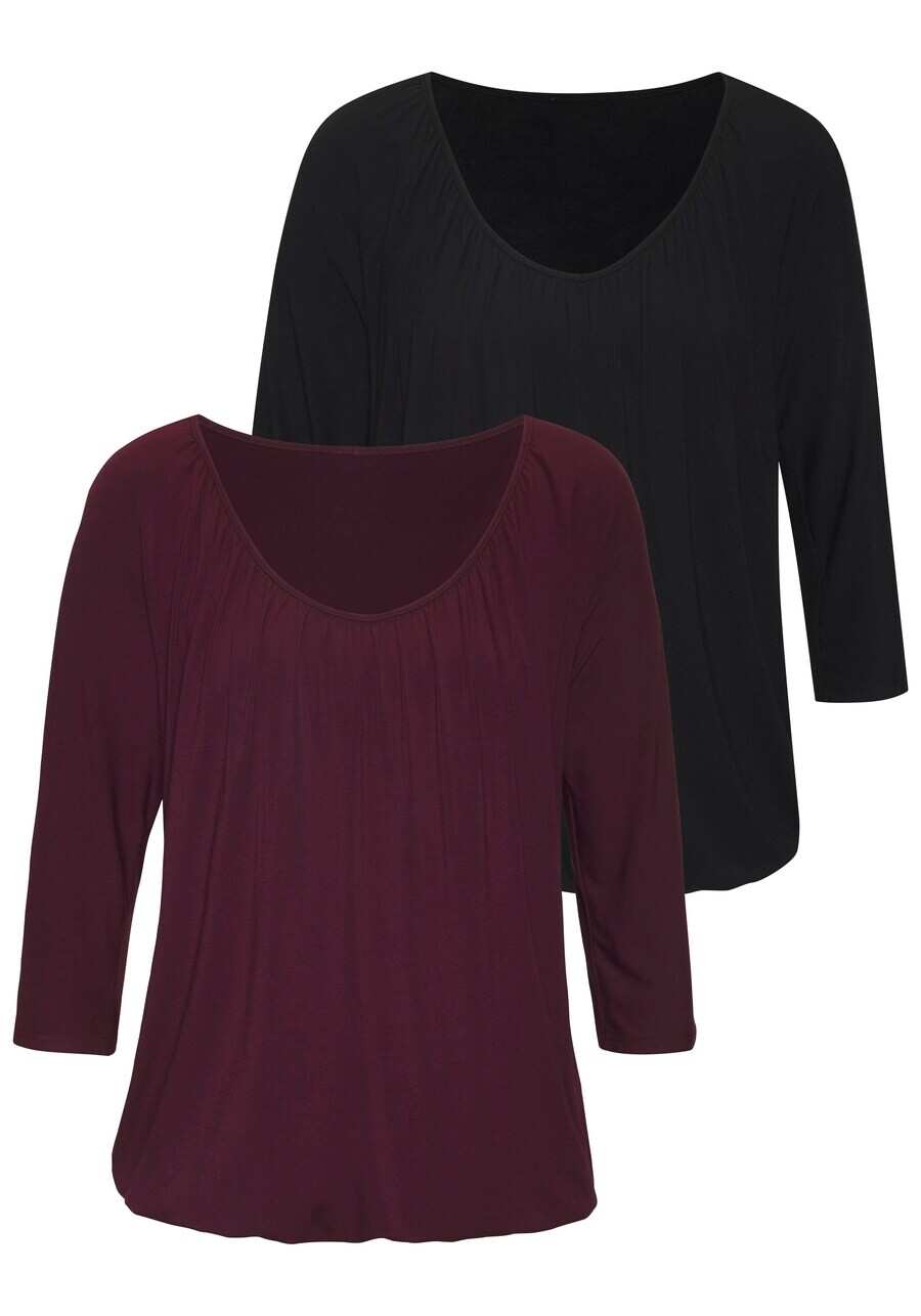 Топ LASCANA Shirt, цвет dark purple/black
Топ LASCANA Shirt, цвет dark purple/black