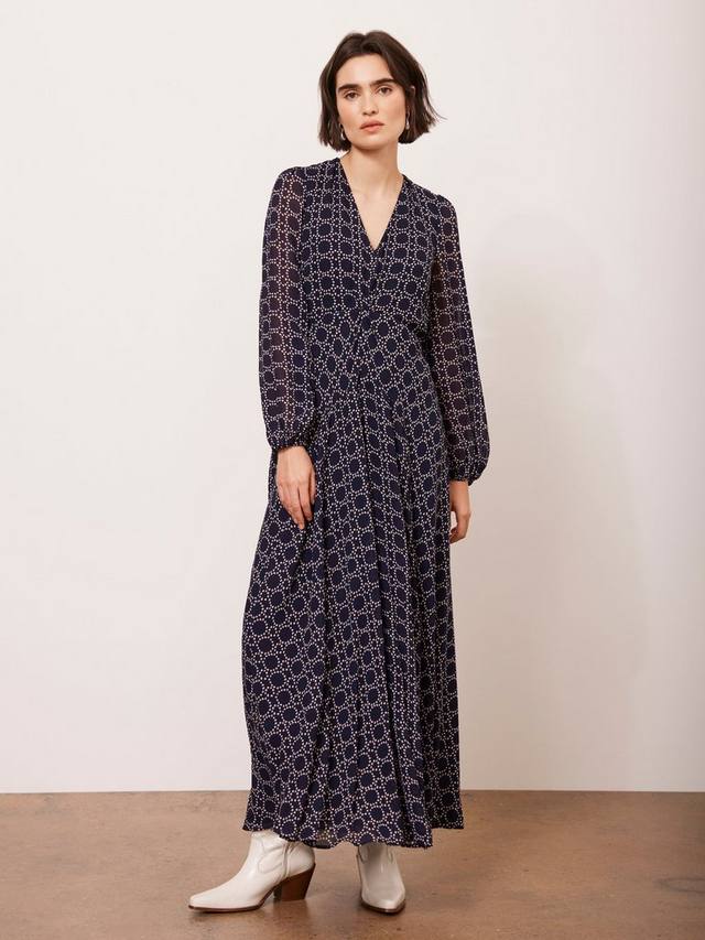 Макси-платье с геометрическим принтом Mint Velvet, синий/разноцветный
Макси-платье с геометрическим принтом Mint Velvet, синий/разноцветный