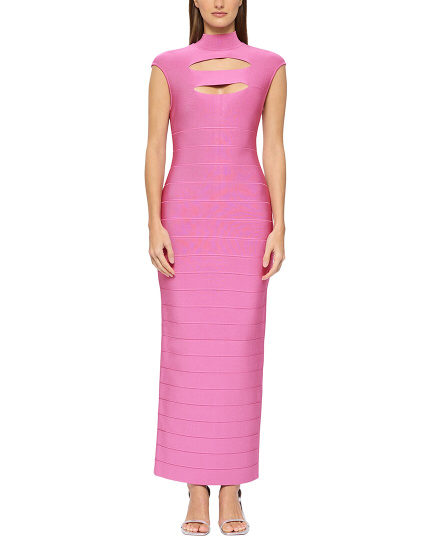 Трикотажное платье Hervé Léger, розовый
Трикотажное платье Hervé Léger, розовый