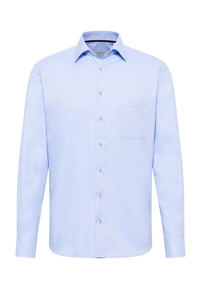 Структурированная рубашка современного кроя Eterna, голубой
Структурированная рубашка современного кроя Eterna, голубой