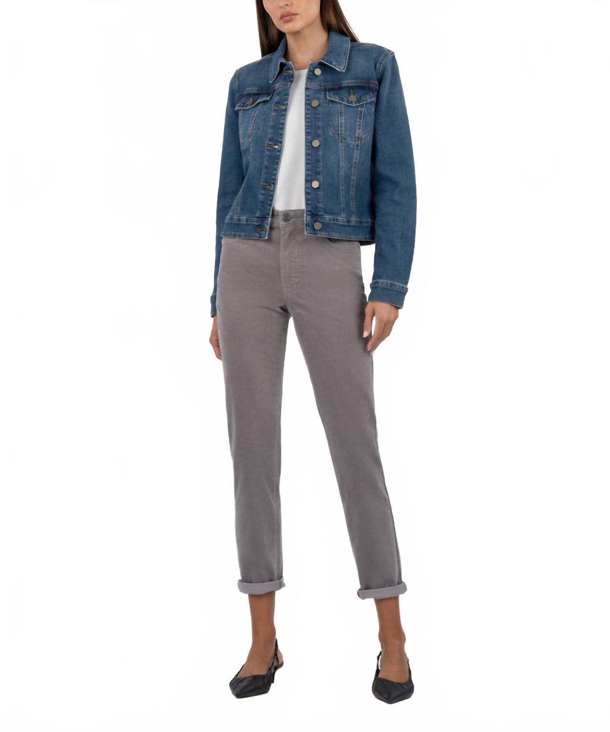 Джинсовая куртка Julia в темно-синей стирке KUT FROM THE KLOTH
Джинсовая куртка Julia в темно-синей стирке KUT FROM THE KLOTH