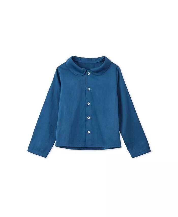 Рубашка Baby LS из ткани с воротником Питера Пэна из органического хлопка Vild House Of Little, синий
Рубашка Baby LS из ткани с воротником Питера Пэна из органического хлопка Vild House Of Little, синий