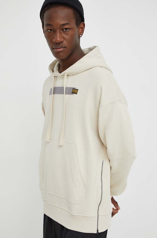 Хлопковая толстовка G-Star, бежевый
Хлопковая толстовка G-Star, бежевый