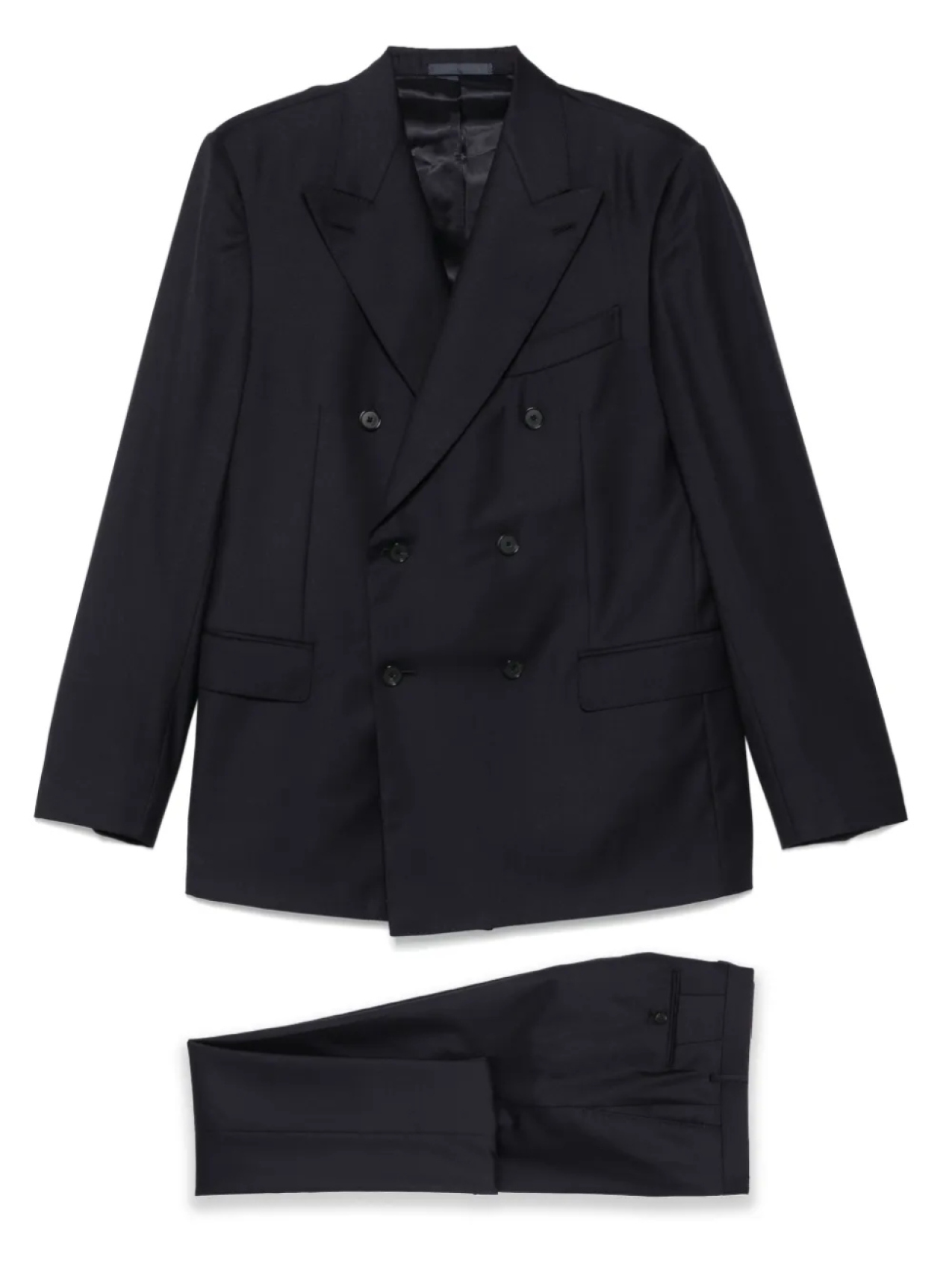 Двубортный шерстяной костюм Caruso, синий
Двубортный шерстяной костюм Caruso, синий