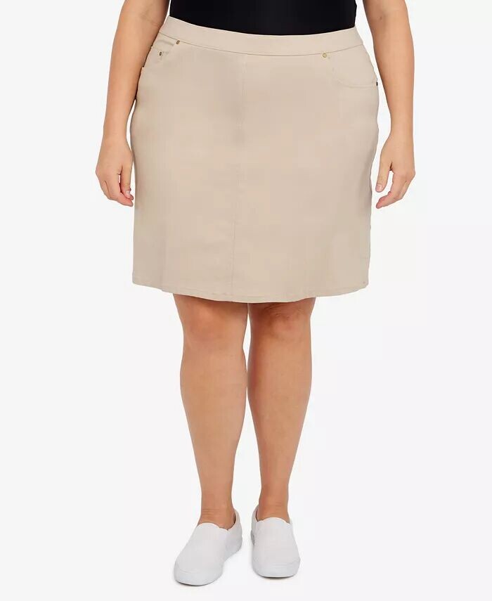 Юбка-шорты Plus Size Essentials Tech Stretch с эластичным поясом HEARTS OF PALM, коричневый/бежевый
Юбка-шорты Plus Size Essentials Tech Stretch с эластичным поясом HEARTS OF PALM, коричневый/бежевый