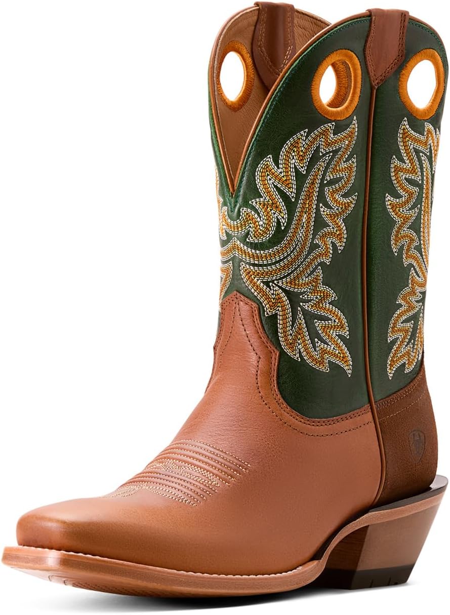 Мужские ковбойские сапоги ARIAT Bronc Stomper вестерн, Benedictine/Lucky Clover
Мужские ковбойские сапоги ARIAT Bronc Stomper вестерн, Benedictine/Lucky Clover