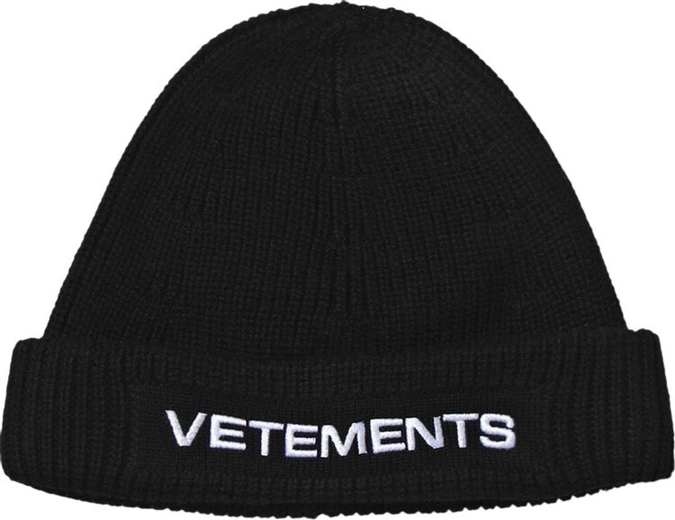 Шапка Vetements Logo 'Black', черный
Шапка Vetements Logo 'Black', черный