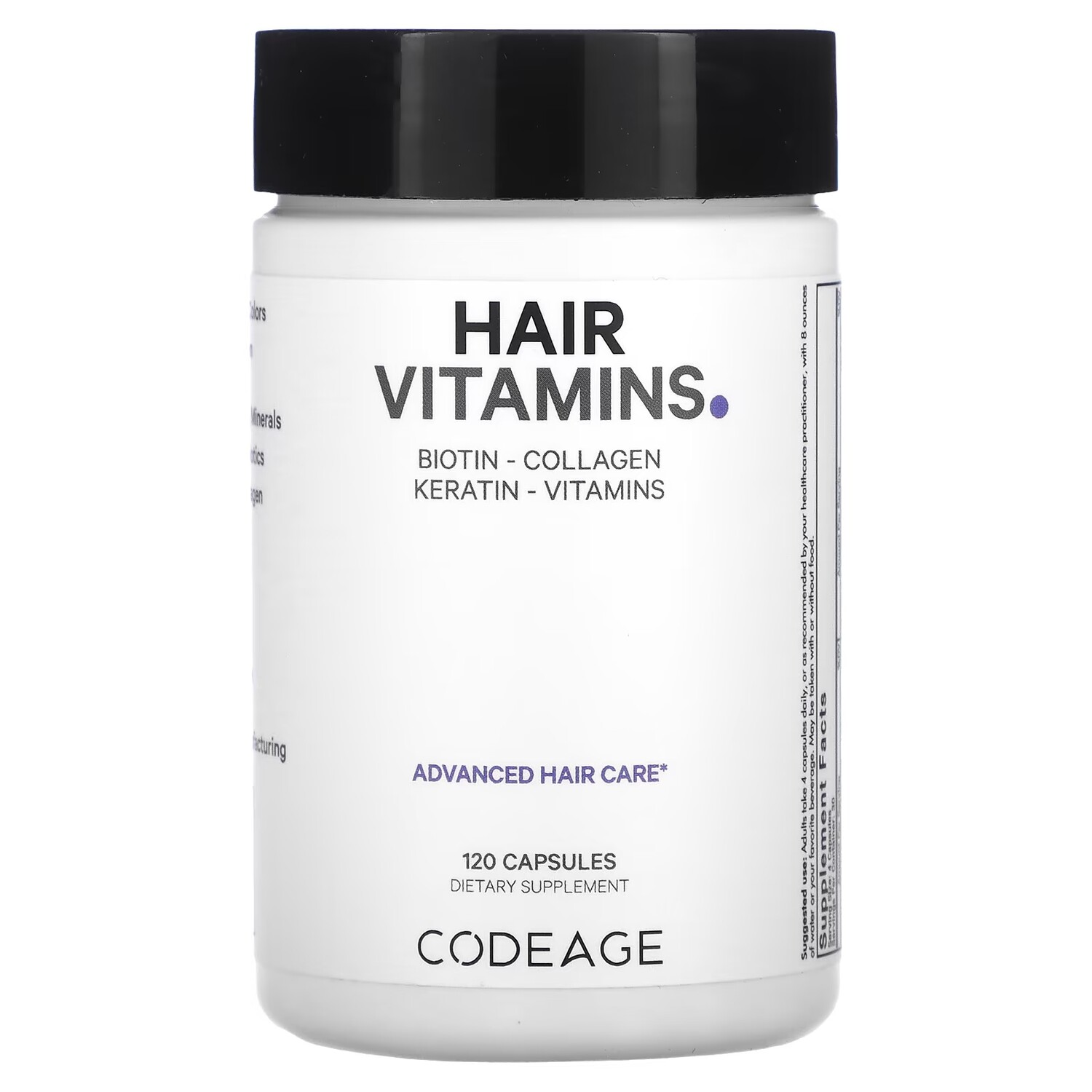 Витамины, для волос, биотин, коллаген, кератин Codeage Hair Vitamins , 120 капсул
Витамины, для волос, биотин, коллаген, кератин Codeage Hair Vitamins , 120 капсул