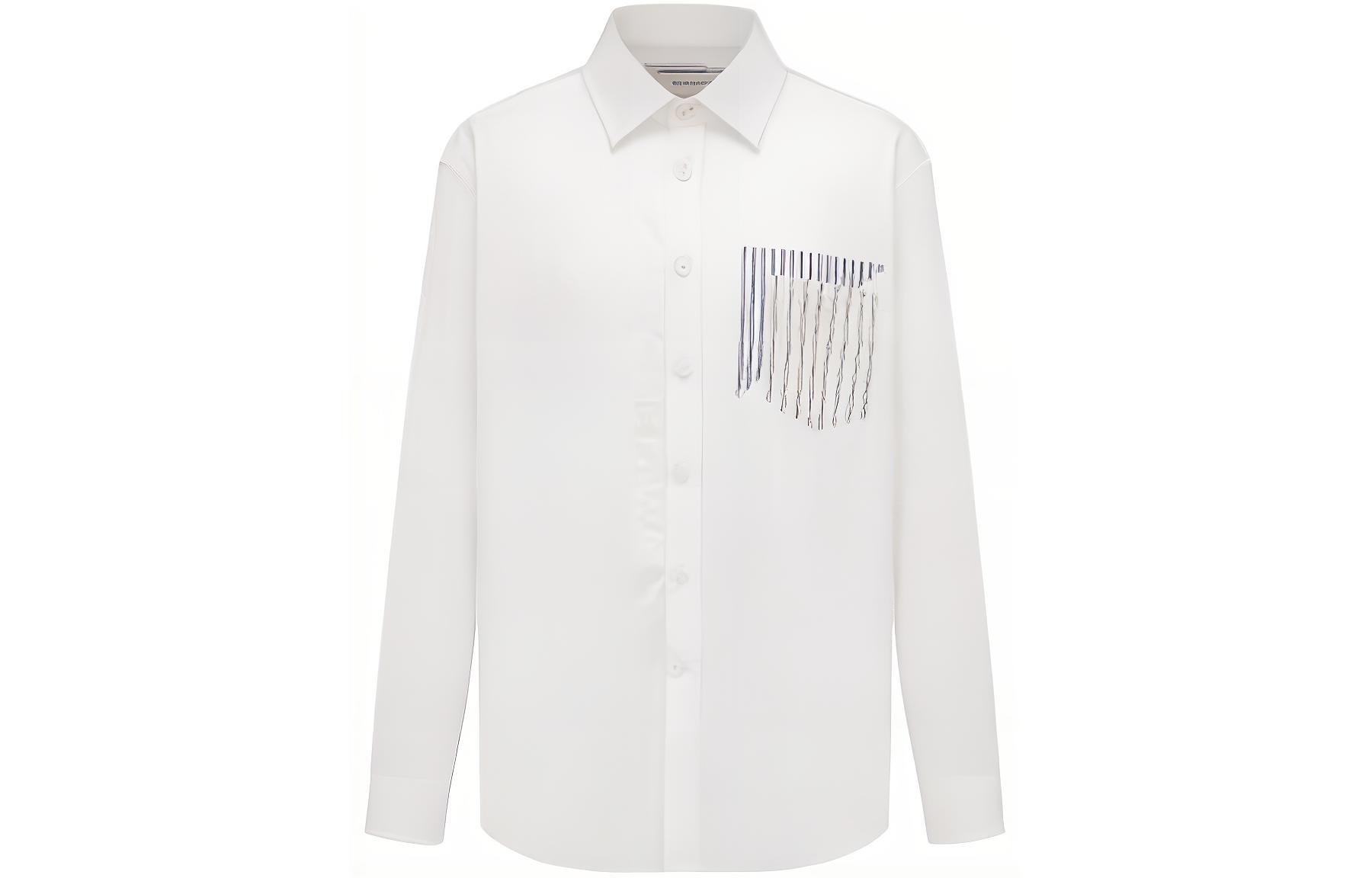 Рубашка с принтом логотипа из хлопковой смеси Feng Chen Wang, белый
Рубашка с принтом логотипа из хлопковой смеси Feng Chen Wang, белый