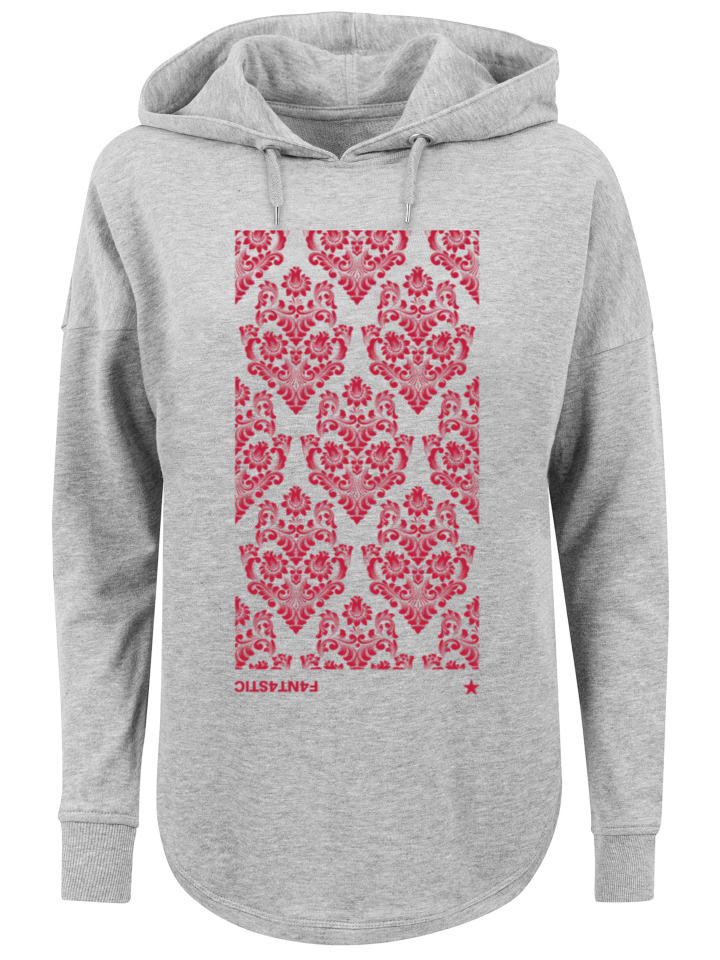 Толстовка свободного кроя с цветочным узором, красного и серого цветов F4NT4STIC
Толстовка свободного кроя с цветочным узором, красного и серого цветов F4NT4STIC