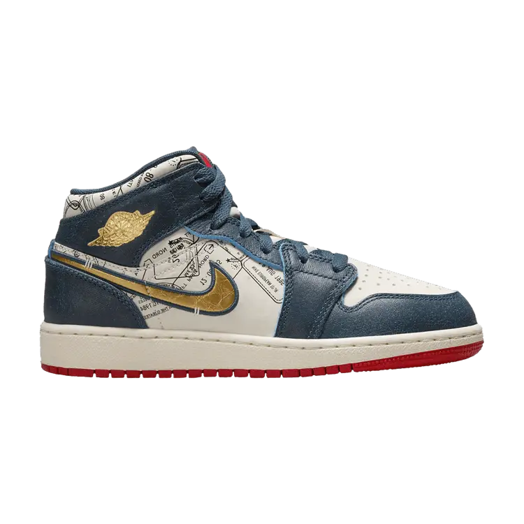 Кроссовки Air Jordan Air Jordan 1 Mid SE GS 'Take Flight', синий
Кроссовки Air Jordan Air Jordan 1 Mid SE GS 'Take Flight', синий