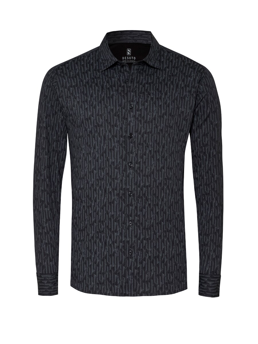 Рубашка Slim Fit на пуговицах DESOTO, черный
Рубашка Slim Fit на пуговицах DESOTO, черный