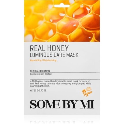 Some By Mi Daily Solution Медовая светящаяся маска для лица - 20 г
Some By Mi Daily Solution Медовая светящаяся маска для лица - 20 г