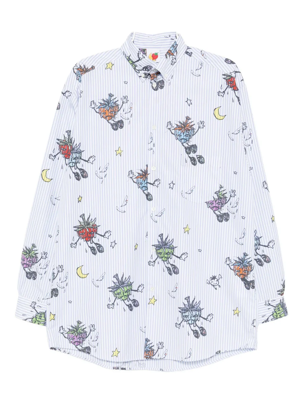 Хлопковая полосатая рубашка SKY HIGH FARM, синий
Хлопковая полосатая рубашка SKY HIGH FARM, синий