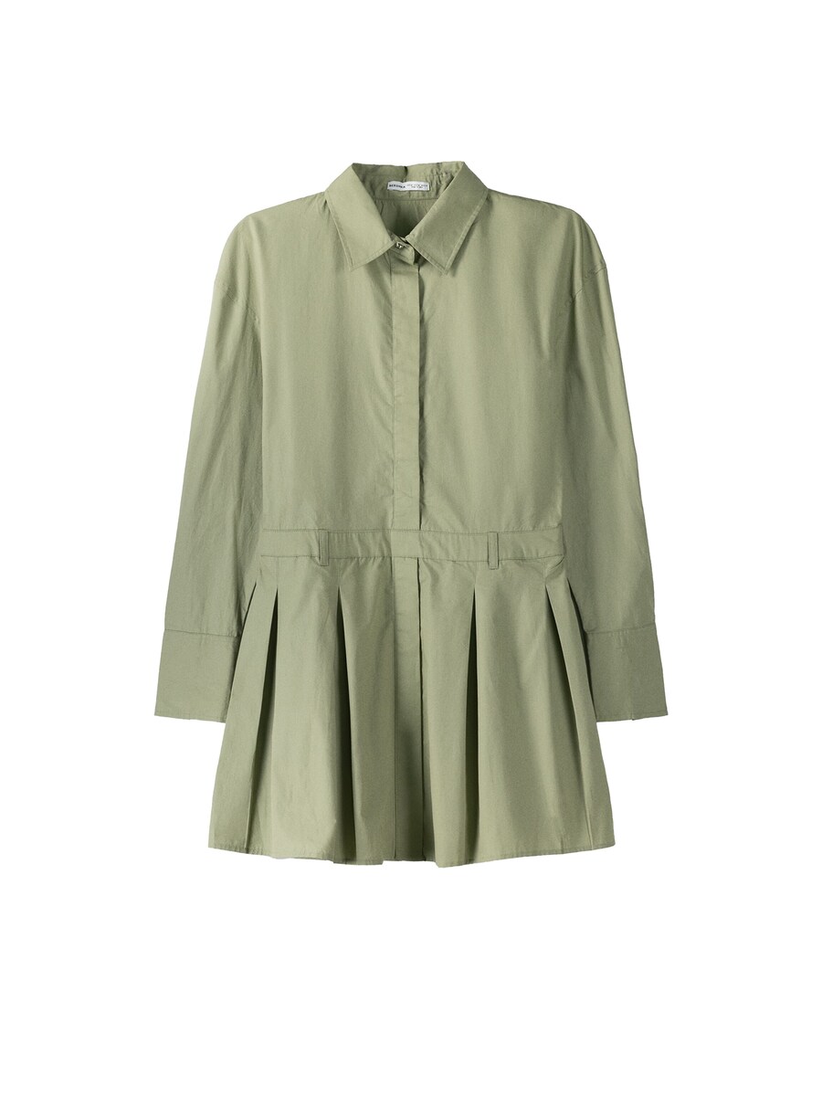 Платье-рубашка Bershka, хаки
Платье-рубашка Bershka, хаки