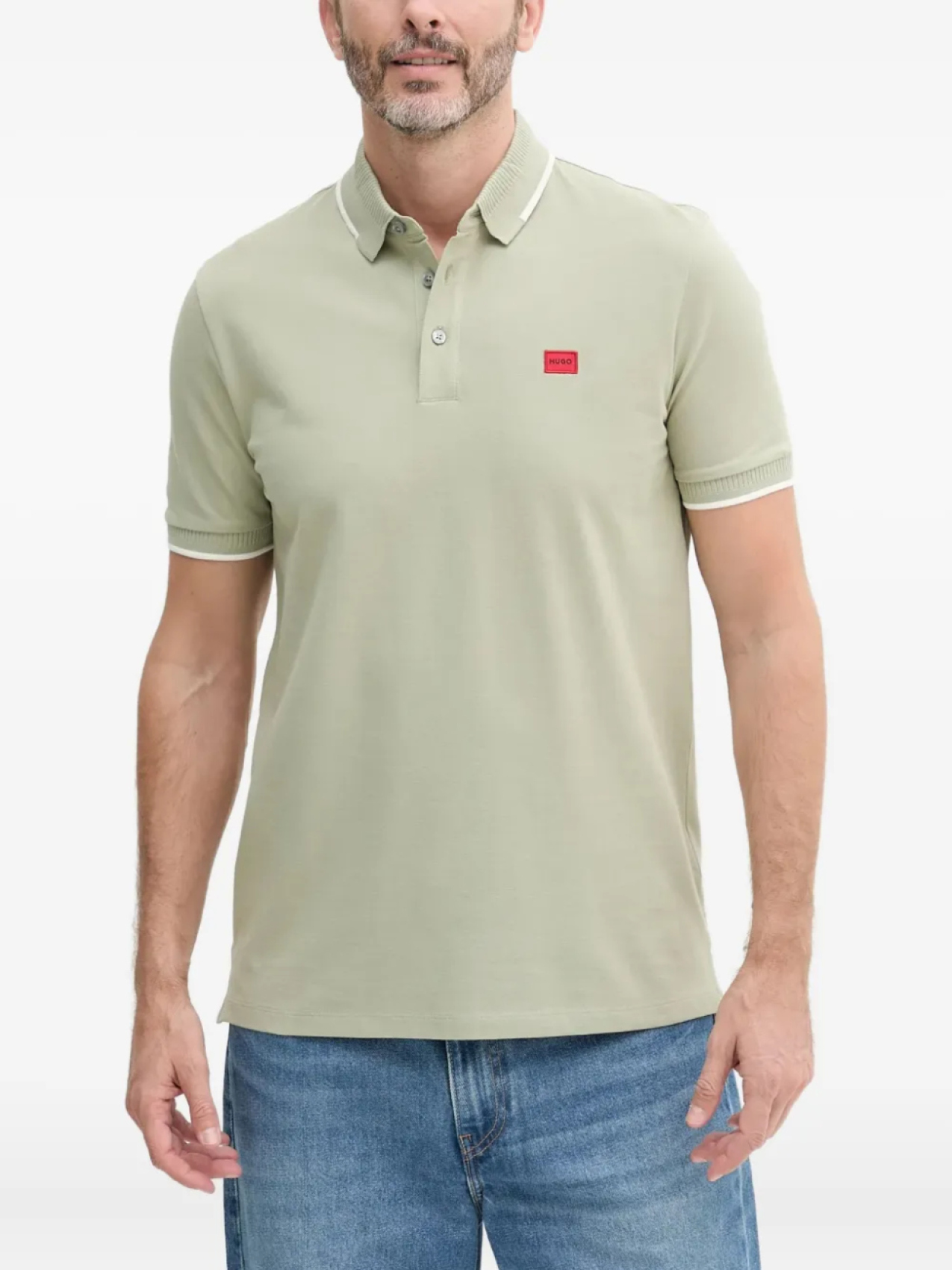 Рубашка-поло с вышитым логотипом HUGO, зеленый
Рубашка-поло с вышитым логотипом HUGO, зеленый