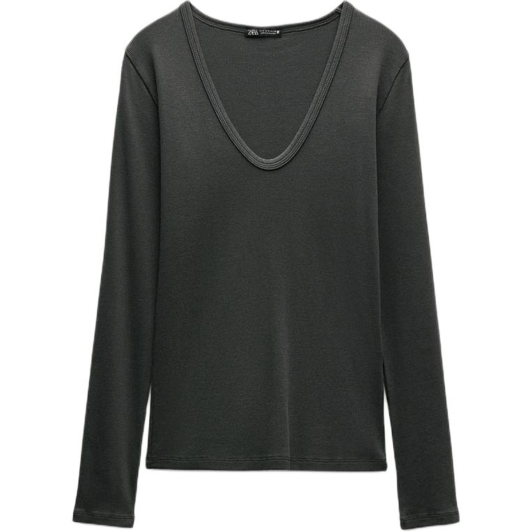 Футболка с рукавом дроп-шоулдер женская ZARA, Carbon
Футболка с рукавом дроп-шоулдер женская ZARA, Carbon