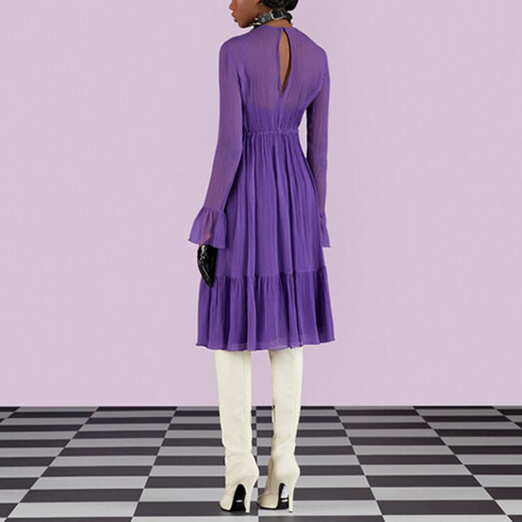 Платье с длинными рукавами женское фиолетовое Gucci 
Платье с длинными рукавами женское фиолетовое Gucci