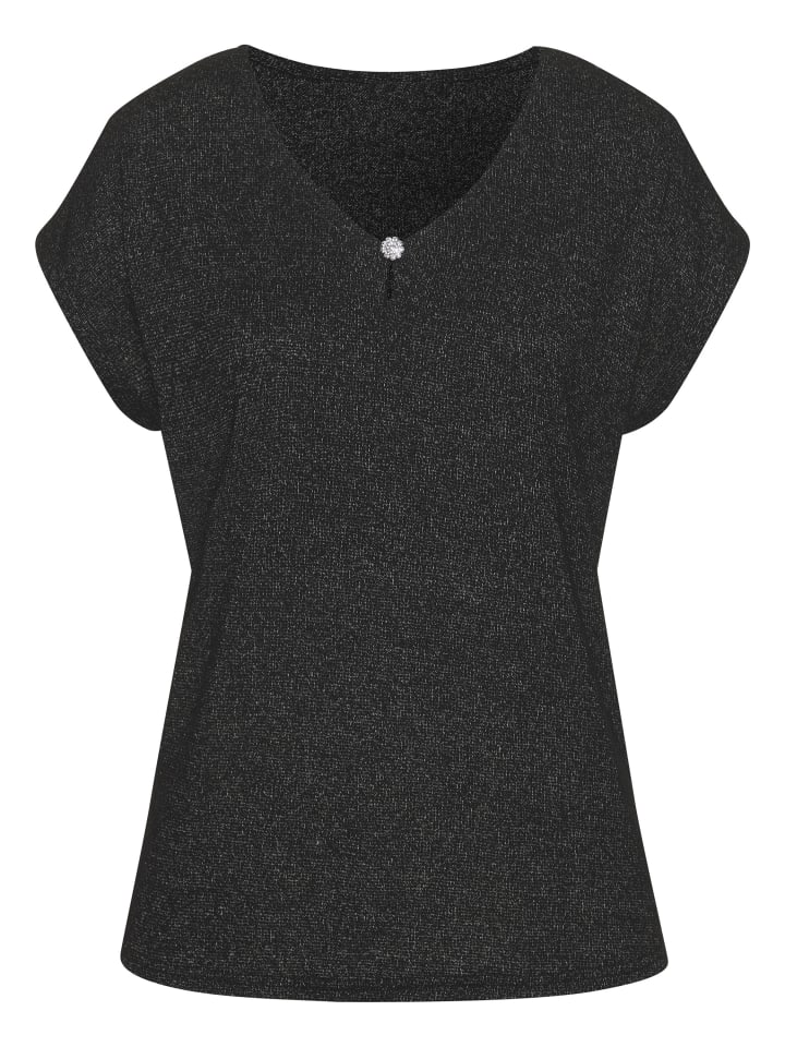 Рубашка с короткими рукавами черного цвета LASCANA
Рубашка с короткими рукавами черного цвета LASCANA