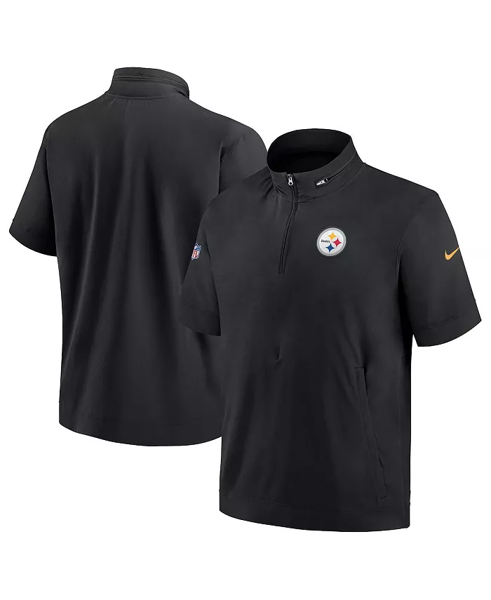 Мужская черная худи с короткими рукавами и молнией до середины Pittsburgh Steelers Sideline Coach Nike
Мужская черная худи с короткими рукавами и молнией до середины Pittsburgh Steelers Sideline Coach Nike