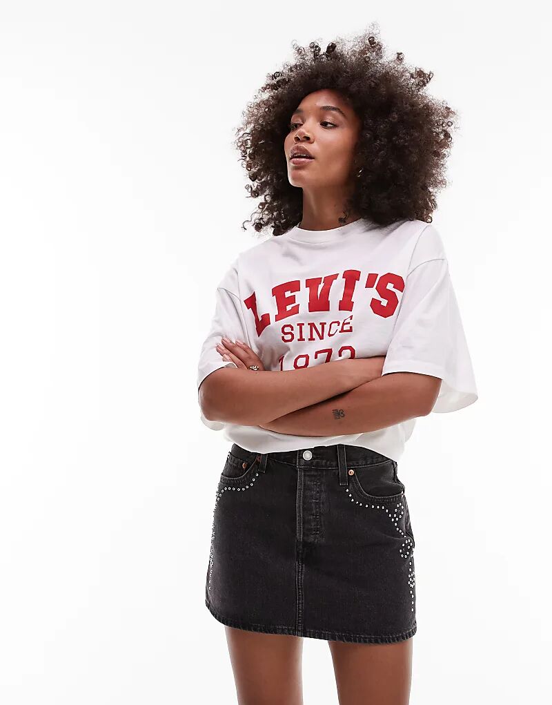 Мини-юбка из денима Levi's Icon с декором, цвет: черный
Мини-юбка из денима Levi's Icon с декором, цвет: черный