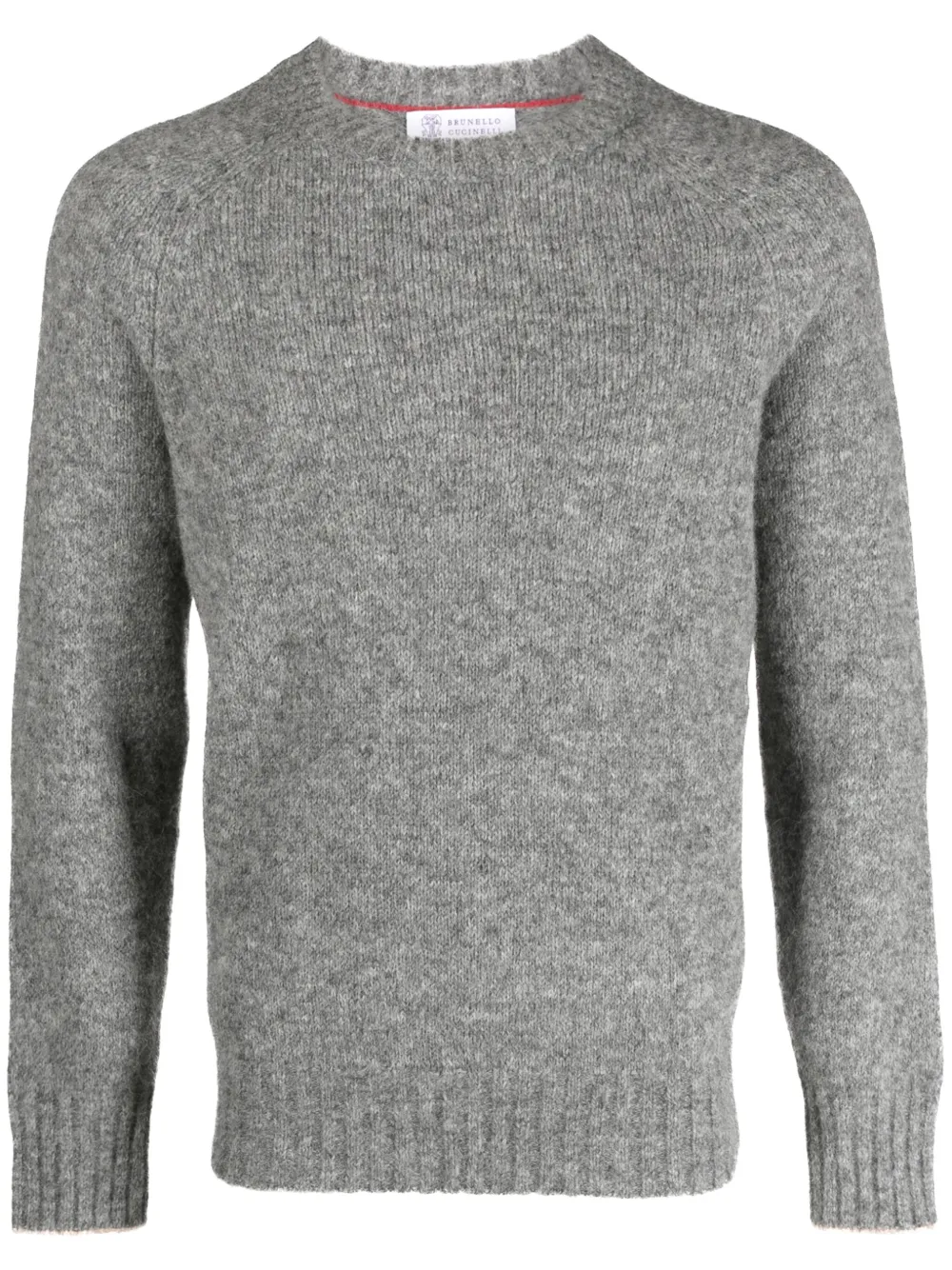 Шерстяной джемпер с круглым вырезом Brunello Cucinelli, серый
Шерстяной джемпер с круглым вырезом Brunello Cucinelli, серый