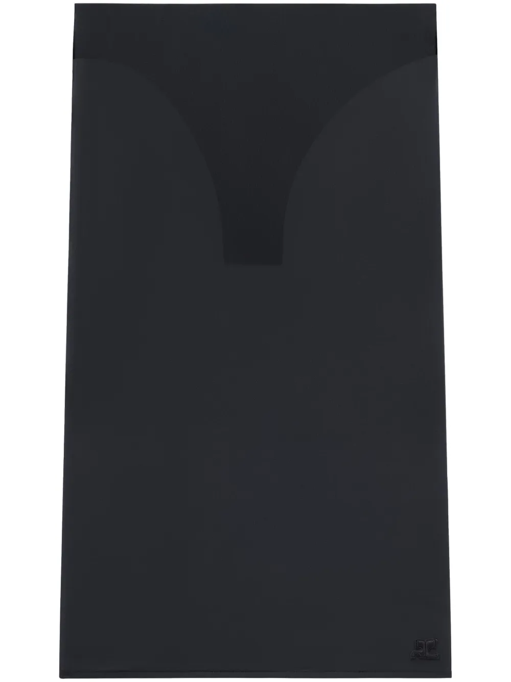 Полупрозрачная юбка миди Courrèges, черный
Полупрозрачная юбка миди Courrèges, черный