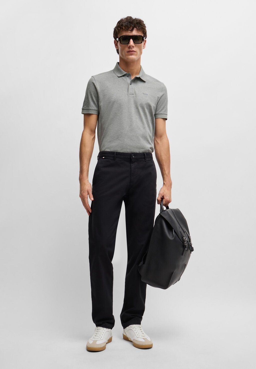 Рубашка-поло Pallas BOSS, серебристая
Рубашка-поло Pallas BOSS, серебристая