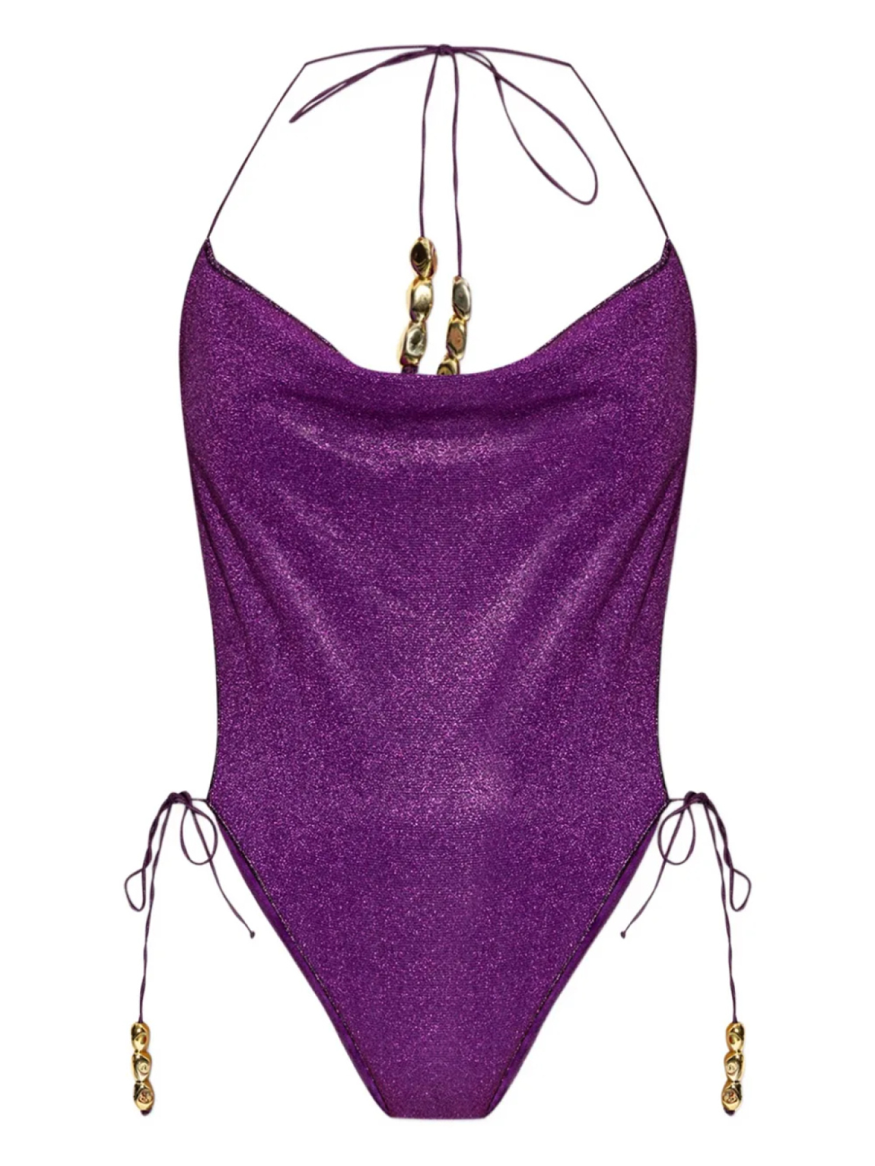 Блестящий купальник с бретелькой через шею Oséree, фиолетовый
Блестящий купальник с бретелькой через шею Oséree, фиолетовый