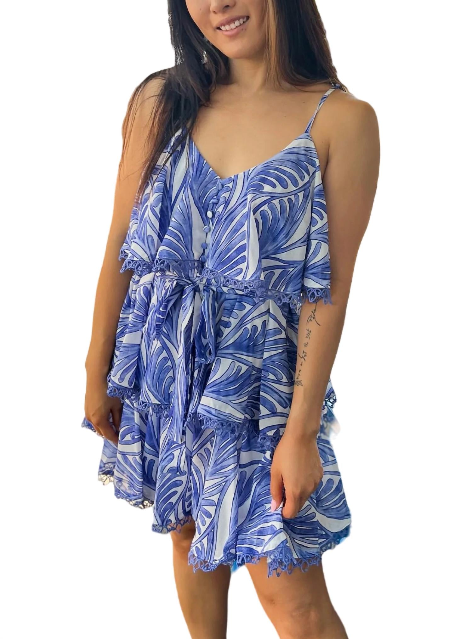 Платье с принтом и оборками в цвете Palms Blue Sincerely Ours
Платье с принтом и оборками в цвете Palms Blue Sincerely Ours