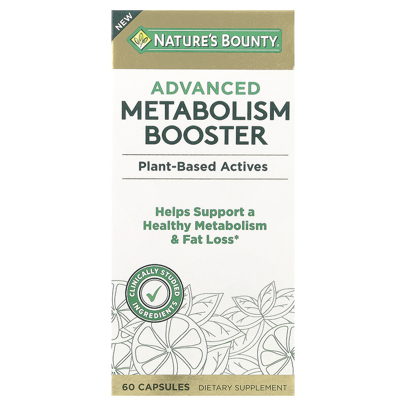 Nature's Bounty, Advanced Metabolism Booster, 60 капсул
Nature's Bounty, Advanced Metabolism Booster, 60 капсул