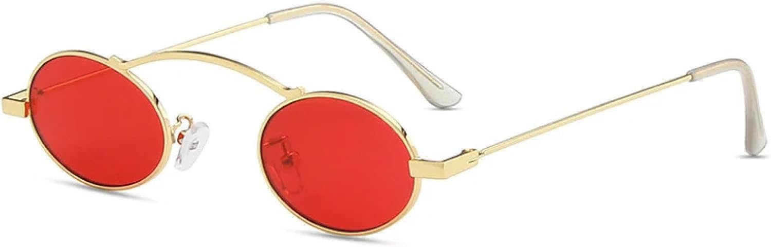 Женские солнцезащитные очки в овальной оправе в стиле стимпанк с металлическими линзами и защитой от ультрафиолета UV400, мужские солнцезащитные очки в стиле панк DSVIGF, Golden Red
Женские солнцезащитные очки в овальной оправе в стиле стимпанк с металлическими линзами и защитой от ультрафиолета UV400, мужские солнцезащитные очки в стиле панк DSVIGF, Golden Red