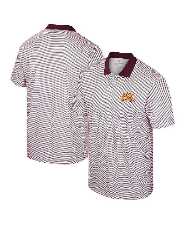 Мужская белая, бордовая рубашка-поло с принтом Minnesota Golden Gophers в полоску Colosseum
Мужская белая, бордовая рубашка-поло с принтом Minnesota Golden Gophers в полоску Colosseum