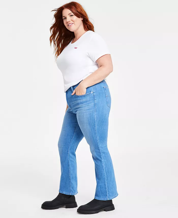 Модные джинсы с высокой посадкой и расклешенными штанинами Plus Size 725 Levi's, синий
Модные джинсы с высокой посадкой и расклешенными штанинами Plus Size 725 Levi's, синий