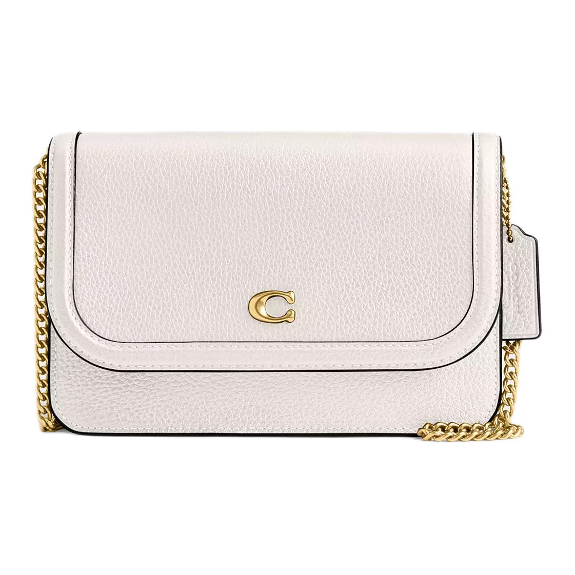 Легендарная миниатюрная кожаная сумка через плечо с текстурой пирсинга, белый цвет COACH
Легендарная миниатюрная кожаная сумка через плечо с текстурой пирсинга, белый цвет COACH