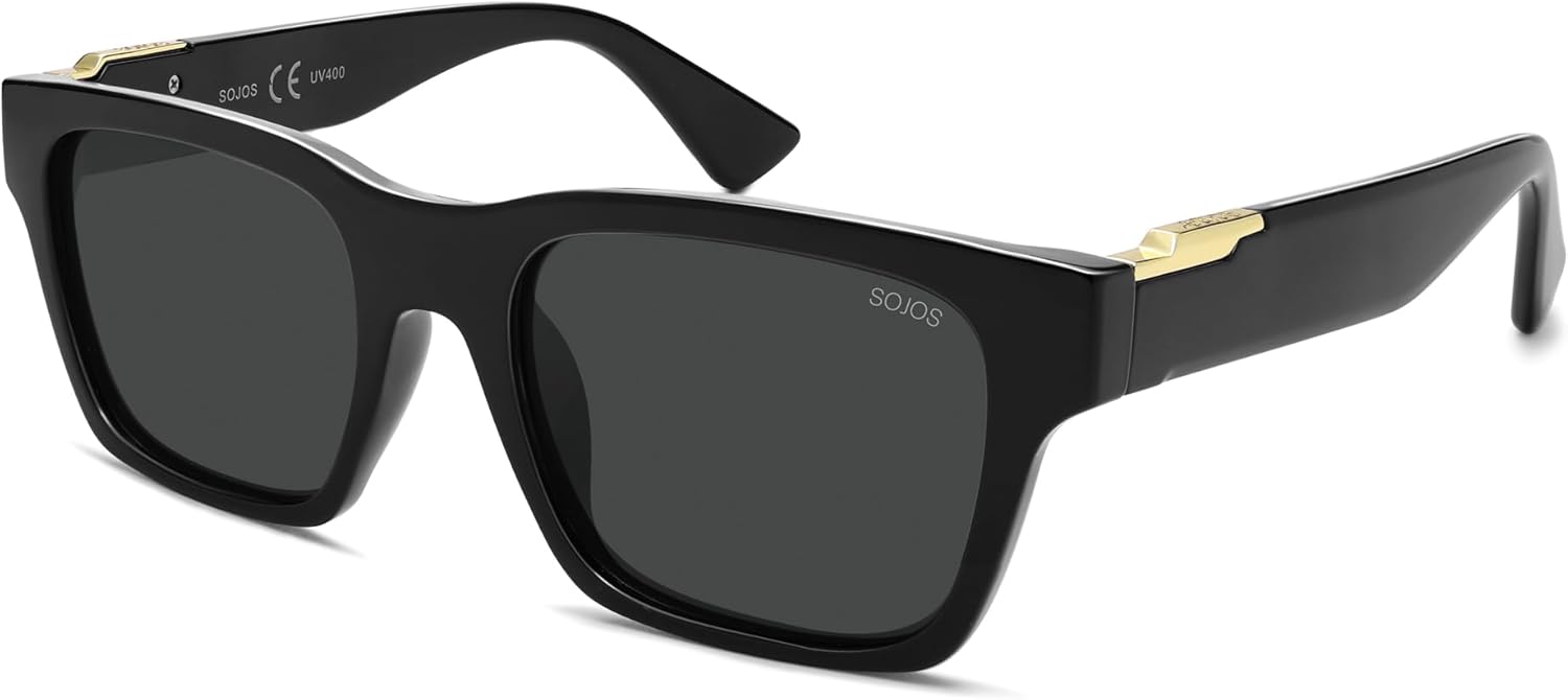 SOJOS Модные поляризованные квадратные солнцезащитные очки для женщин и мужчин, защита от УФ-излучения UV400, ретро-квадратные, в стиле 70-х, 80-х и 90-х годов, модель SJ2622, Black
SOJOS Модные поляризованные квадратные солнцезащитные очки для женщин и мужчин, защита от УФ-излучения UV400, ретро-квадратные, в стиле 70-х, 80-х и 90-х годов, модель SJ2622, Black