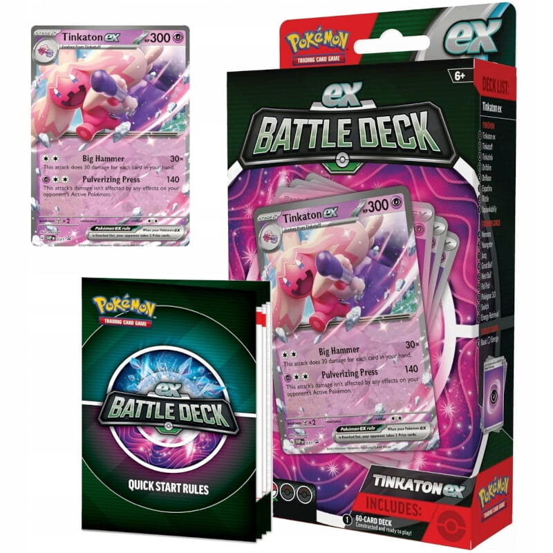 Набор карт Pokemon Tcg Ex Battle Deck Tinkaton 6+
Набор карт Pokemon Tcg Ex Battle Deck Tinkaton 6+