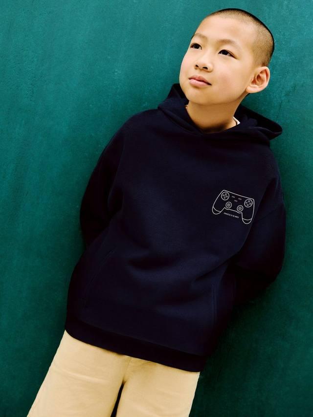 Детская игровая толстовка с принтом из хлопка Mango, Navy
Детская игровая толстовка с принтом из хлопка Mango, Navy