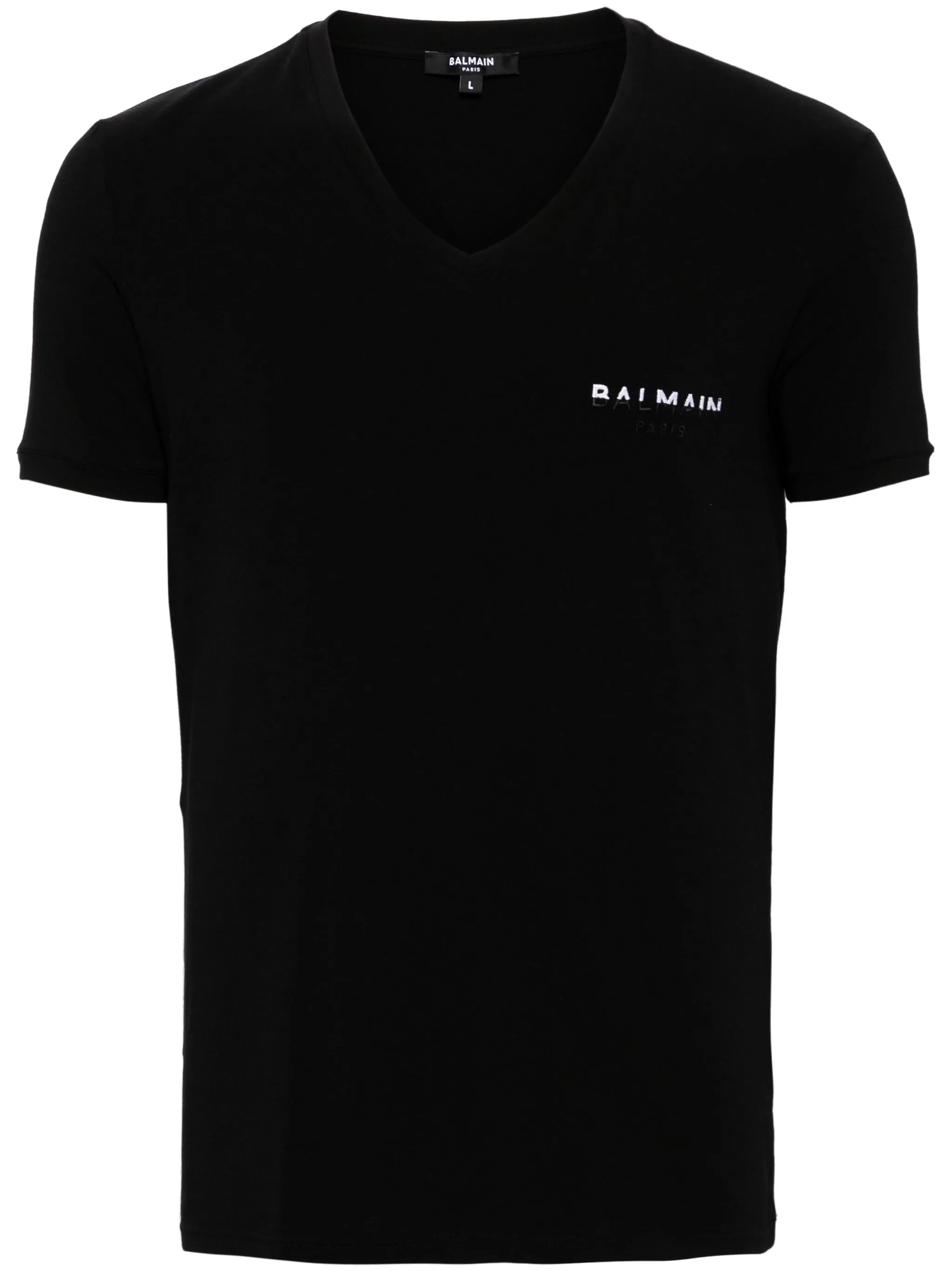 Футболка с вышитым логотипом Balmain, черный
Футболка с вышитым логотипом Balmain, черный
