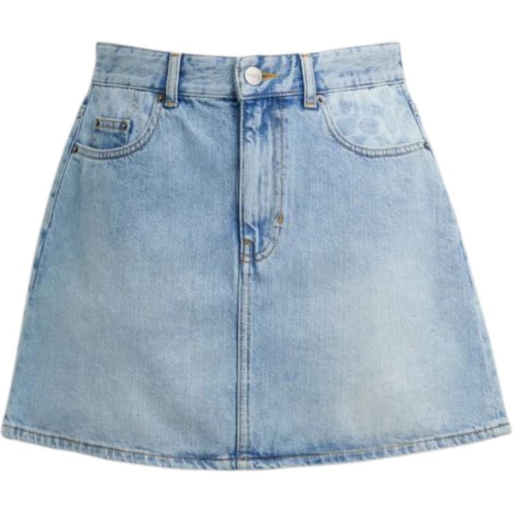 COACH Джинсовая короткая юбка женская светло-голубая
COACH Джинсовая короткая юбка женская светло-голубая