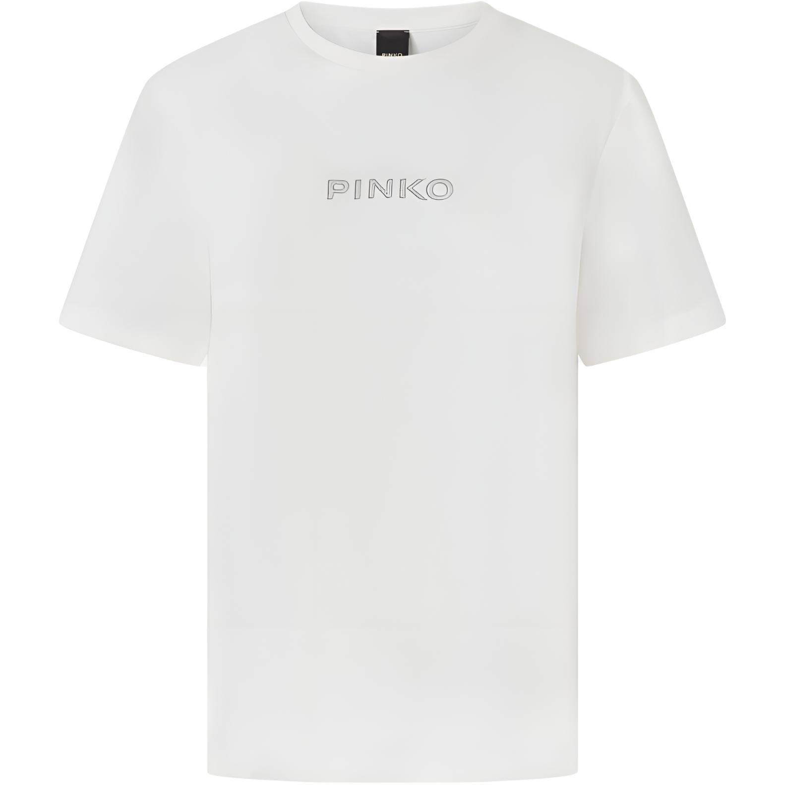 Футболка с вышитым логотипом PINKO, белый
Футболка с вышитым логотипом PINKO, белый