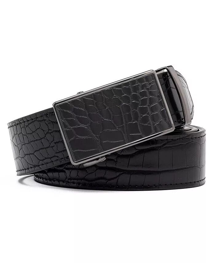 Мужской деловой ремень из натуральной кожи крокодиловой кожи с автоматической пряжкой Braveman, черный
Мужской деловой ремень из натуральной кожи крокодиловой кожи с автоматической пряжкой Braveman, черный