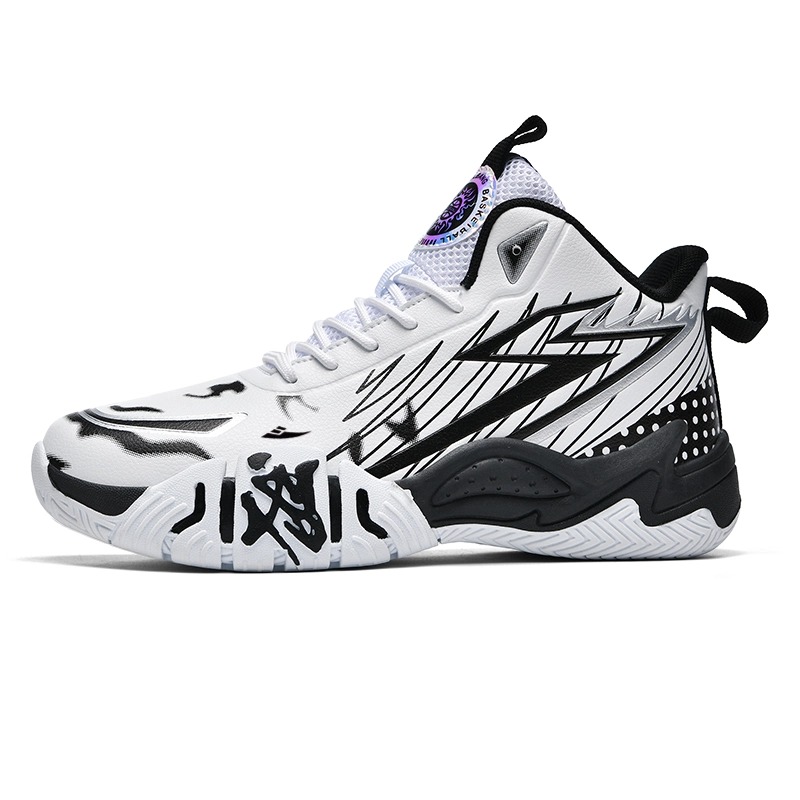 Kuding Амортизирующие баскетбольные кроссовки Unisex High-Top в бело-черном цвете, цвет White Black
Kuding Амортизирующие баскетбольные кроссовки Unisex High-Top в бело-черном цвете, цвет White Black
