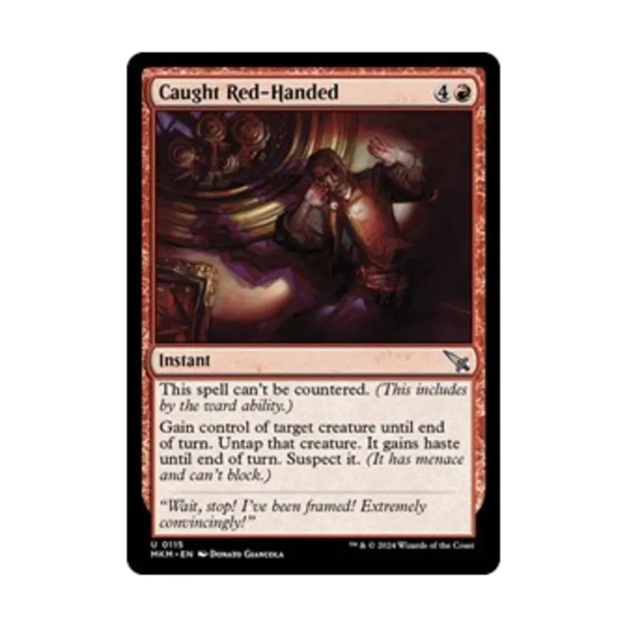 CCG Пойман с поличным (U), MTG - Murders at Karlov Manor
CCG Пойман с поличным (U), MTG - Murders at Karlov Manor