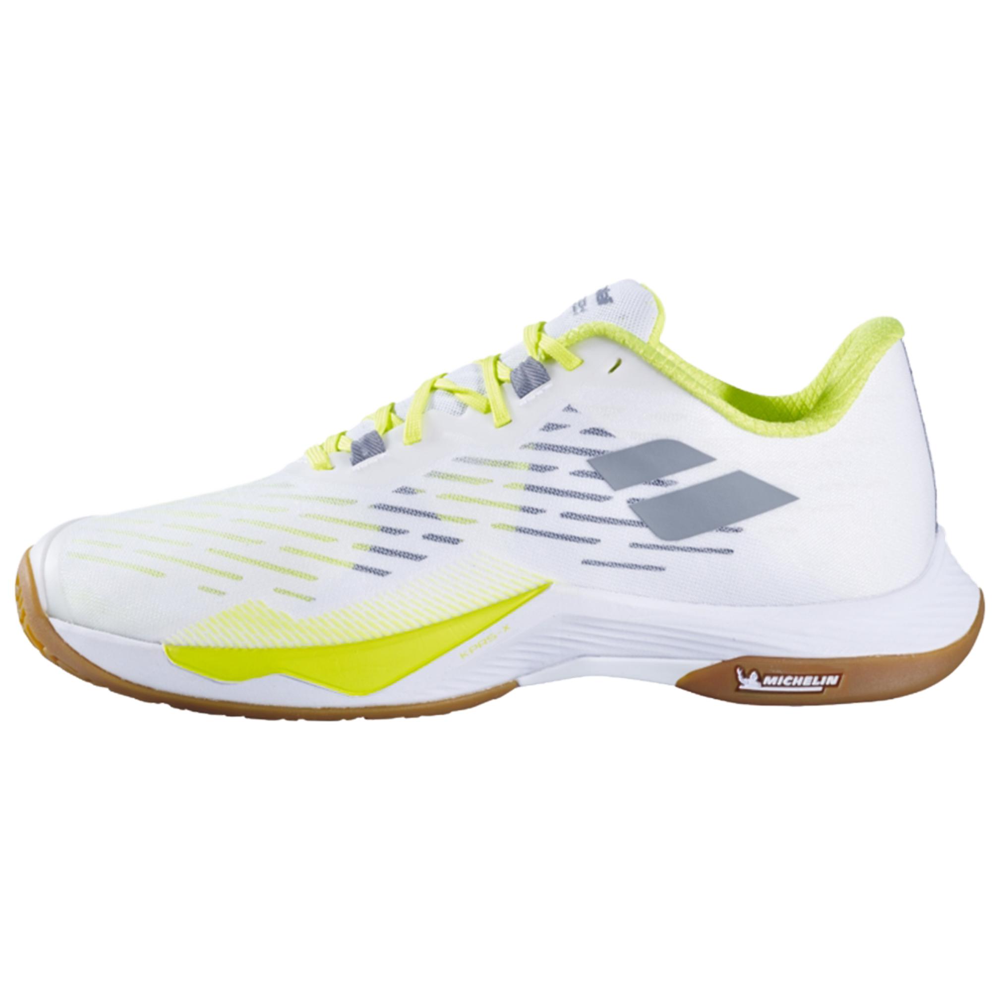 Babolat Дышащие и легкие низкие кроссовки для бадминтона мужские, белые, желтые 
Babolat Дышащие и легкие низкие кроссовки для бадминтона мужские, белые, желтые