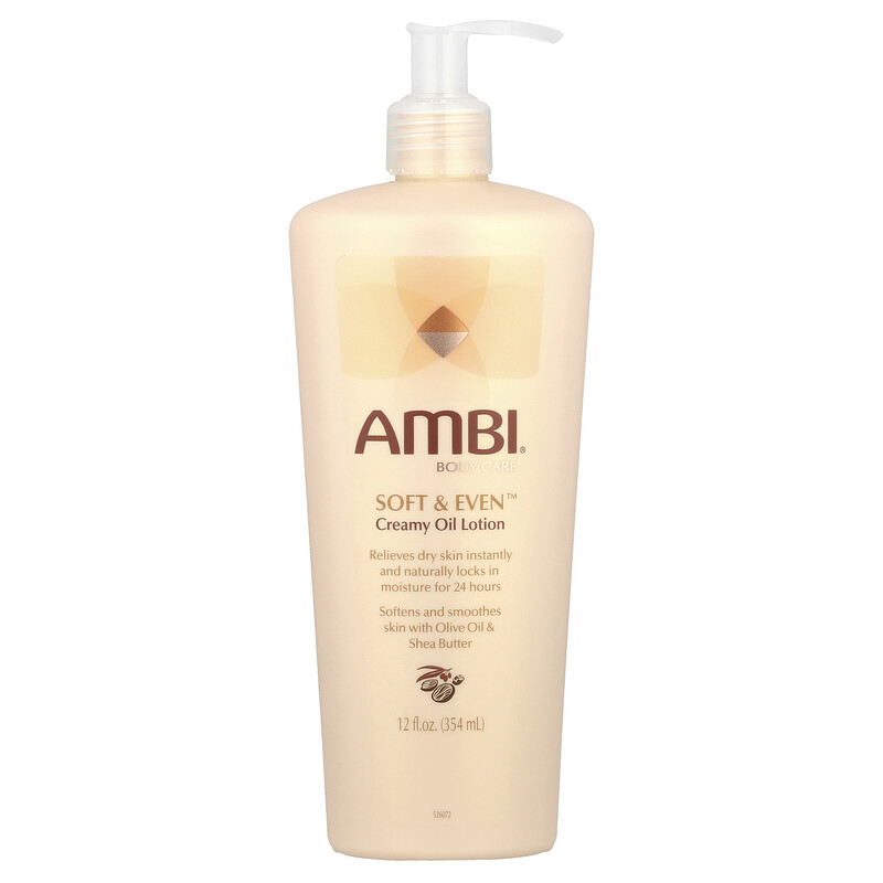 AMBI, Кремообразный масляный лосьон Soft & Even , 354 мл (12 жидк. Унций)
AMBI, Кремообразный масляный лосьон Soft & Even , 354 мл (12 жидк. Унций)