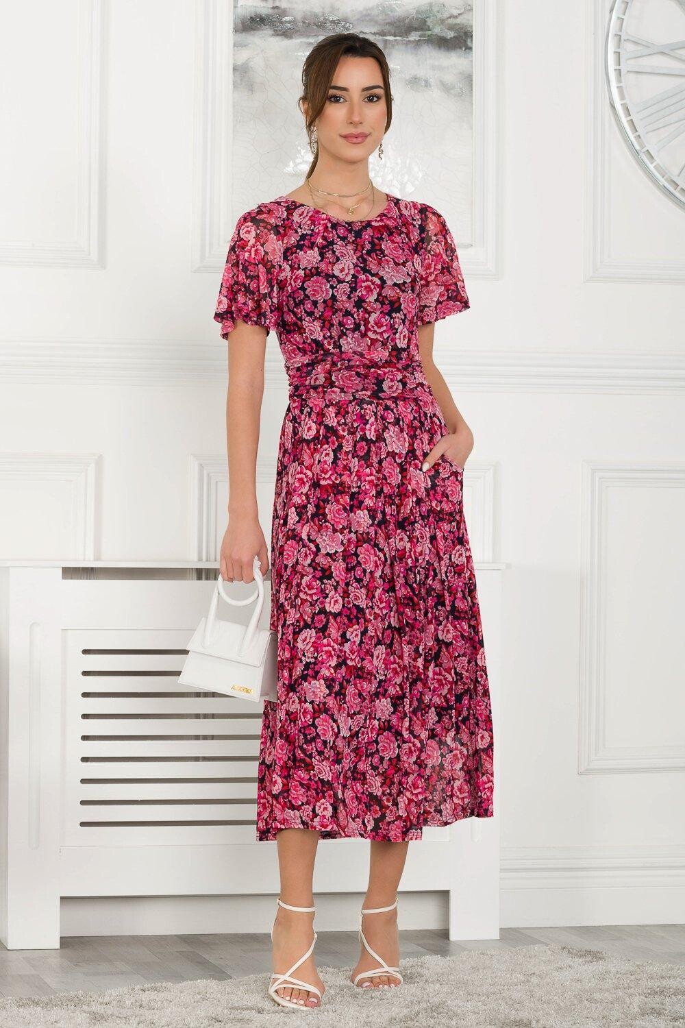 Сетчатое платье макси Giana Jolie Moi, синий
Сетчатое платье макси Giana Jolie Moi, синий