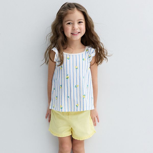 Детский комплект для девочки: топ и шорты в лимонную полоску Carter'S
Детский комплект для девочки: топ и шорты в лимонную полоску Carter'S