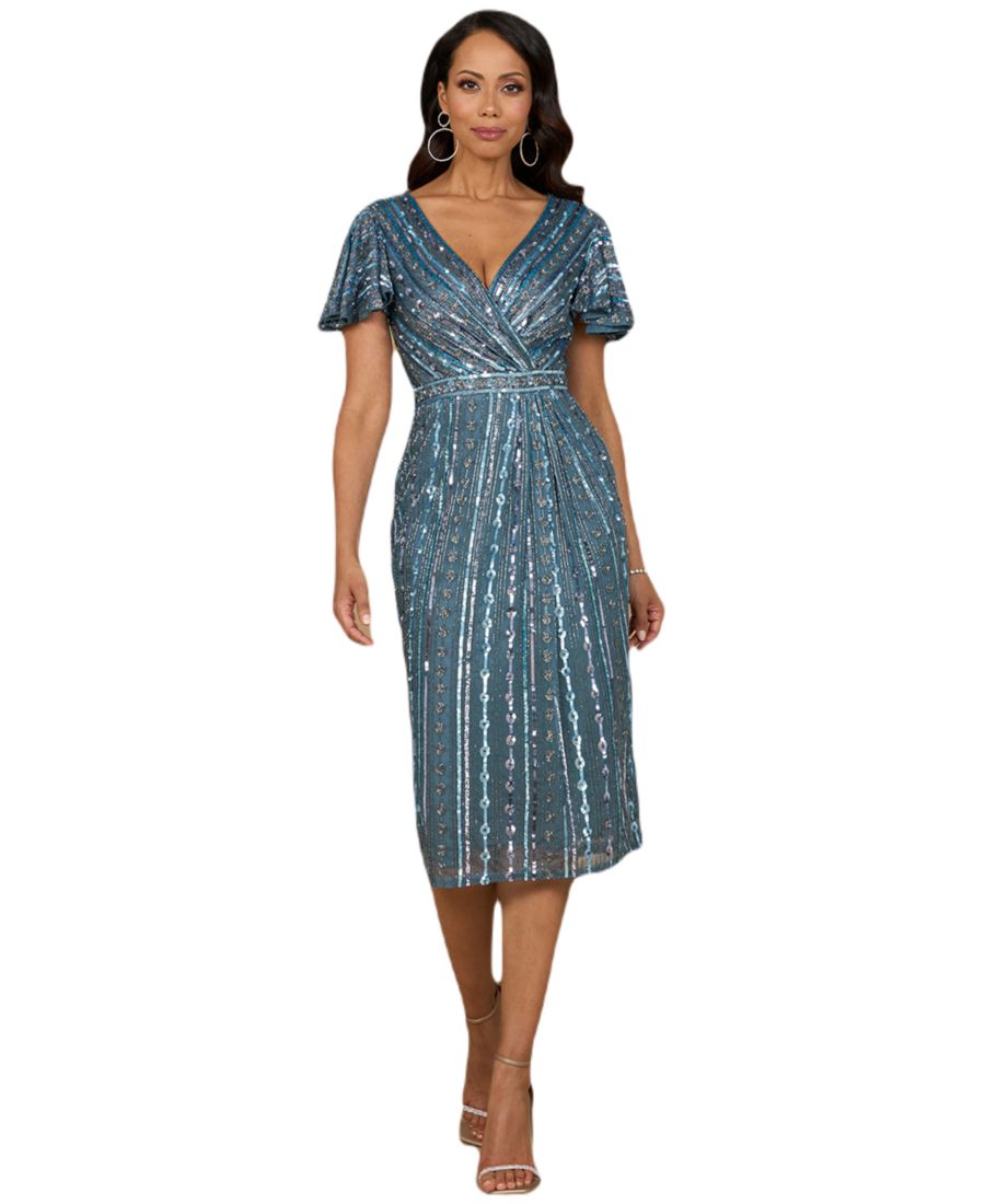 Женское миди-платье с бисером и рукавами-крылышками Lara, Slate
Женское миди-платье с бисером и рукавами-крылышками Lara, Slate