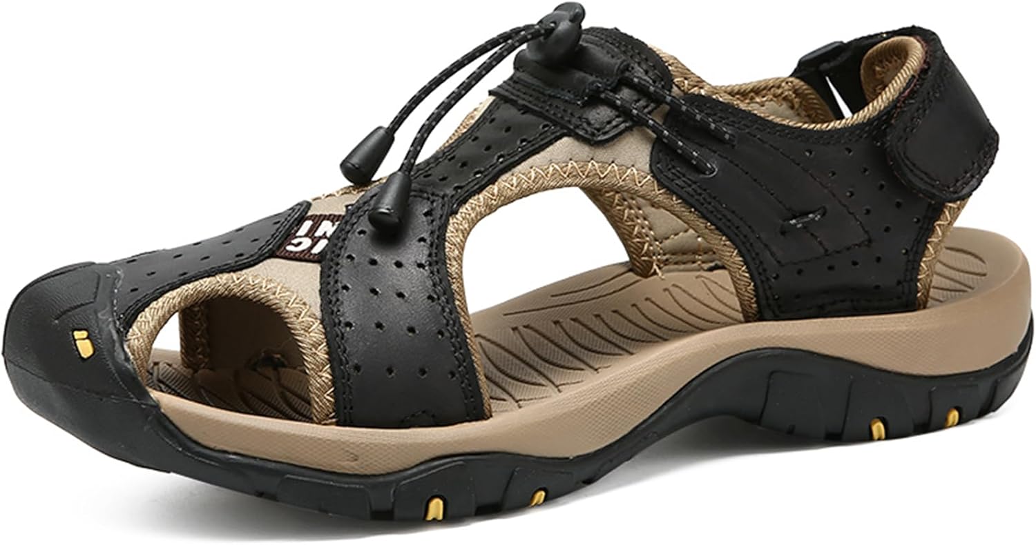 Мужские спортивные сандалии Abborora для активного отдыха, летние кожаные сандалии, повседневные, с закрытым носком, пляжные сандалии-рыбацкие, черный
Мужские спортивные сандалии Abborora для активного отдыха, летние кожаные сандалии, повседневные, с закрытым носком, пляжные сандалии-рыбацкие, черный